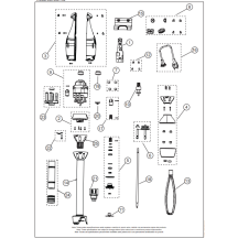 Horeca Parts - Mikser ręczny Sammic TR-550 (3030382)