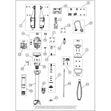 Horeca Parts - Mikser ręczny Sammic TR-750 (3030148)