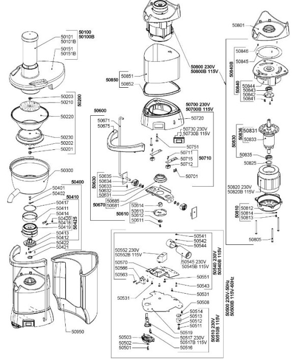 Horeca Parts - Sokowirówka Santos 50