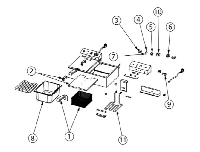 Horeca Parts - Frytownica Stalgast 746079