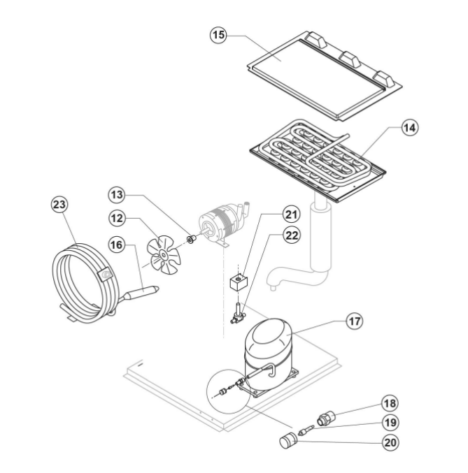 Horeca Parts - Kostkarka natryskowa 29 kg24 h chłodzona wodą Stalgast 872282