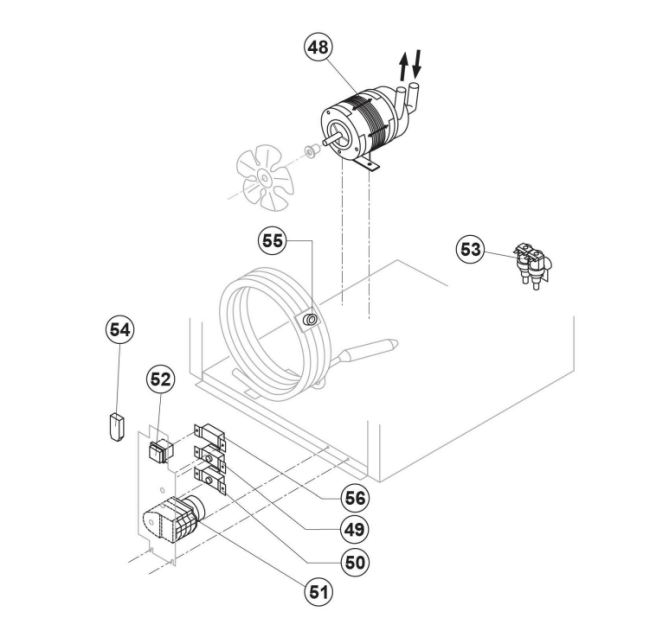 Horeca Parts - Kostkarka natryskowa 35 kg24 h chłodzona wodą Stalgast 872332