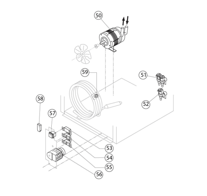 Horeca Parts - Kostkarka natryskowa 44 kg24 h chłodzona powietrzem Stalgast 872421