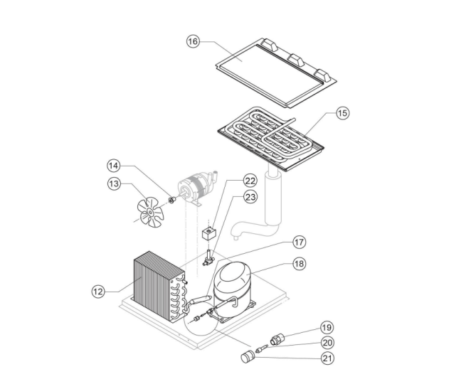 Horeca Parts - Kostkarka natryskowa 47 kg24 h chłodzona powietrzem Stalgast 872461