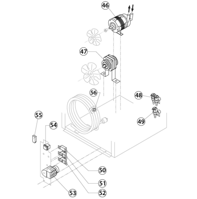 Horeca Parts - Kostkarka natryskowa 67 kg24 h chłodzona wodą Stalgast 872652