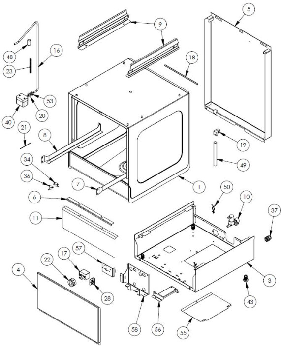 Horeca Parts - Zmywarka Stalgast 801401