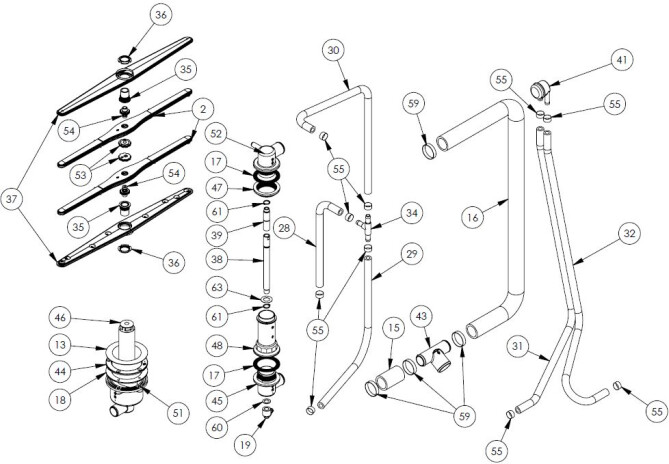 Horeca Parts - Zmywarka Stalgast 801505