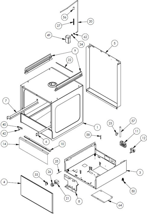 Horeca Parts - Zmywarka Stalgast 801506