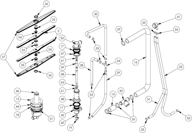 Horeca Parts - Zmywarka Stalgast 801507