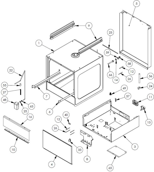 Horeca Parts - Zmywarka Stalgast 801565