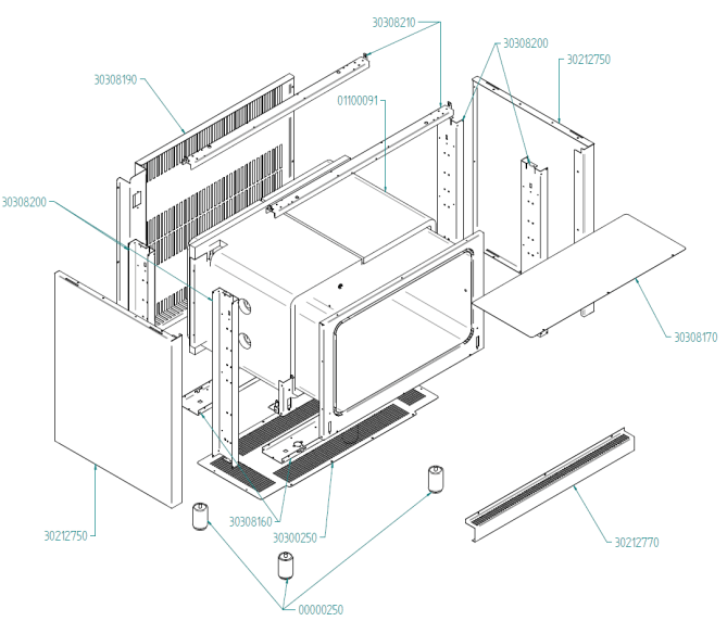 Horeca Parts - Kuchnia gazowa rev. 2 Tecnoeka EKC96