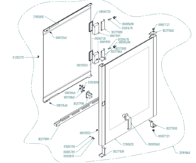 Horeca Parts - Piec konwekcyjny (224779) Tecnoeka EKF1021UD