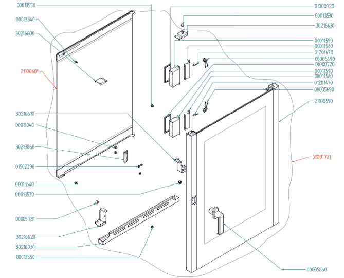 Horeca Parts - Piec konwekcyjny (224786) Tecnoeka EKF1021EUD
