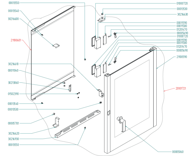 Horeca Parts - Piec konwekcyjny (999528) Tecnoeka EKF1064GUD