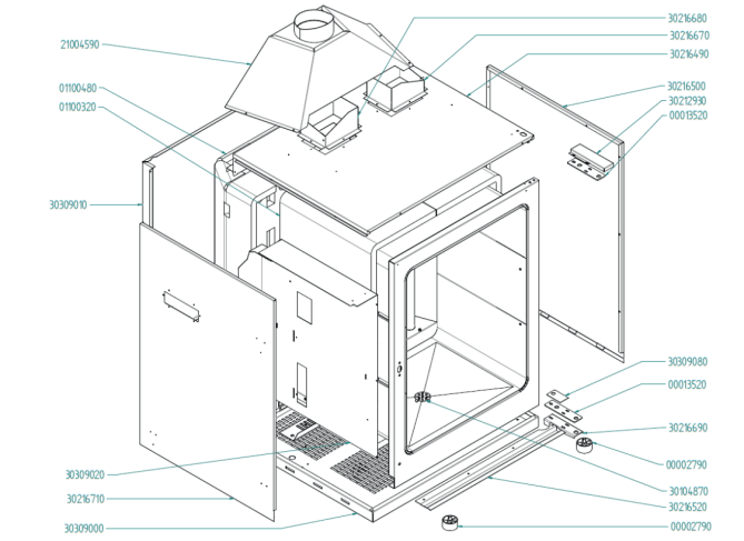 Horeca Parts - Piec konwekcyjny (999528) Tecnoeka EKF1064GUD