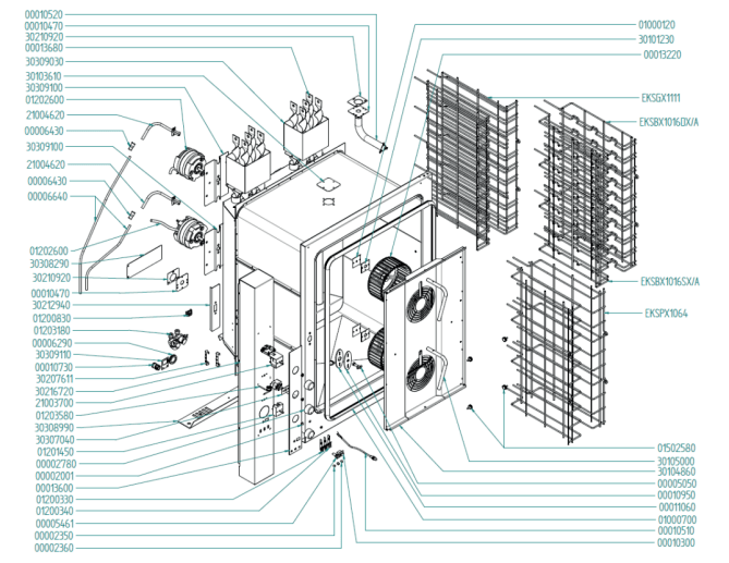 Horeca Parts - Piec konwekcyjny (999528) Tecnoeka EKF1064GUD