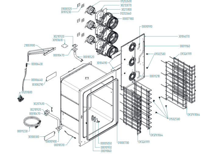 Horeca Parts - Piec konwekcyjny Tecnoeka EKF1064UD