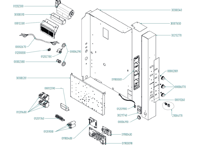 Horeca Parts - Piec konwekcyjny (225585, 229323, 222577) Tecnoeka EKF1111EUD