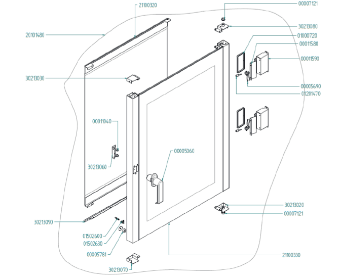 Horeca Parts - Piec konwekcyjny (225585, 229323, 222577) Tecnoeka EKF1111EUD