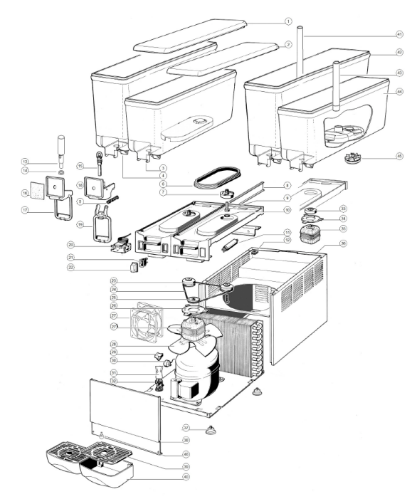 Horeca Parts - Dozownik zimnych napojów Ugolini COMPACT 12-20