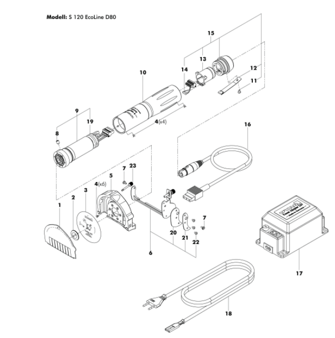Horeca Parts - Nóż elektryczny do Kebaba Uyar 2000513 (H7000)
