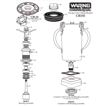 Horeca Parts - Blender Waring Commercial CB15E