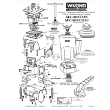 Horeca Parts - Blender Waring Commercial MX1000XTXEE