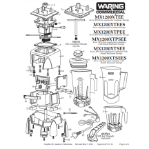 Horeca Parts - Blender Waring Commercial MX1200XTE