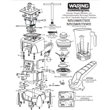 Horeca Parts - Blender Waring Commercial MX1300XTXEE
