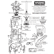 Horeca Parts - Blender Waring Commercial MX1500XTPSEEFT