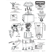 Horeca Parts - Blender Waring Commercial TBB145E