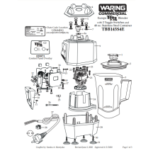 Horeca Parts - Blender Waring Commercial TBB145S4E