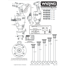 Horeca Parts - Mikser Waring Commercial WSB60E