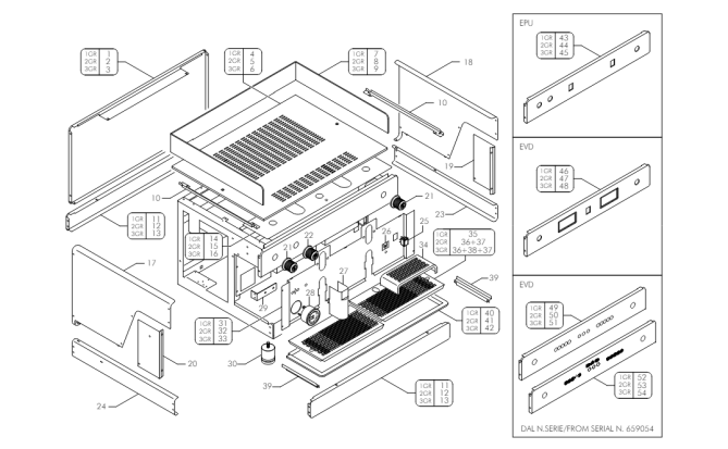 Horeca Parts - Ekspres do kawy kolbowy - Wega Pegaso