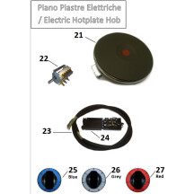 Horeca Parts - Kuchnia elektryczna 4 palnikowa Hendi 225936 (CE874FP)