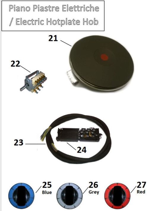 Horeca Parts - Kuchnia elektryczna 4 palnikowa Hendi 225936 (CE874FP)