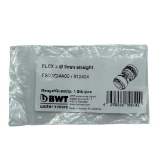 Horeca Parts - Złączka głowicy BWT Besthead FLEX Conne x Ø 8mm prosty 812424