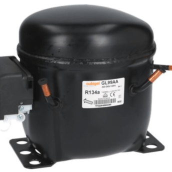 Horeca Parts - Sprężarka/Kompresor Cubigel GL99AA gaz R134 pojemność 10.0cm³ 220-240V 50Hz moc 1/3HP