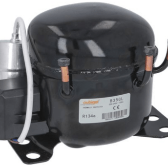 Horeca Parts - Sprężarka/Kompresor Cubigel B35GL gaz R134 pojemność 3.5cm³ 220-240V 50Hz moc 1/10HP