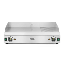 Horeca Parts - Płyta grillowa w ⅓ żebrowana, HENDI, Profi Line, 2/3 gładka, 1/3 ryflowana, 230V/3500W, 720x530x(H)250mm