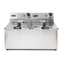 Horeca Parts - Frytownica 2×4 l, HENDI, Kitchen Line, 8L, 230V/6000W, 470x380x(H)330mm