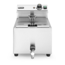 Horeca Parts - Frytownica manualna z kranem spustowym, 8 l, HENDI, Profi Line, 8L, szary, 230V/3500W, 305x515x(H)350mm