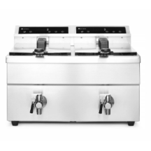 Horeca Parts - Frytownica indukcyjna z kranem spustowym, 2 × 8 l, HENDI, Profi Line, 16L, 230V/7000W, 580x485x(H)406mm