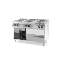 Horeca Parts - Kuchnia elektryczna 6-płytowa Kitchen Line na podstawie otwartej Hendi 226230