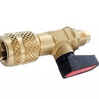 Horeca Parts - Zawór serwisowy do nabojów, R134a / R12 / R600 / R290, 7/16" SAE F – 1/4" SAE M