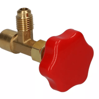 Horeca Parts - Zawór serwisowy FREEZE RED, 7/16″ SAE F – 1/4″ SAE M
