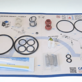 Horeca Parts - Zestaw CARPICARE 243 N ICE CREAM & EVO 6/12M do maszyny do lodów - Carpigiani