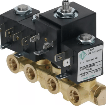 Horeca Parts - Zespół zaworu elektromagnetycznego 230V wlot 1/8" wylot 1/8" dł. 100mm