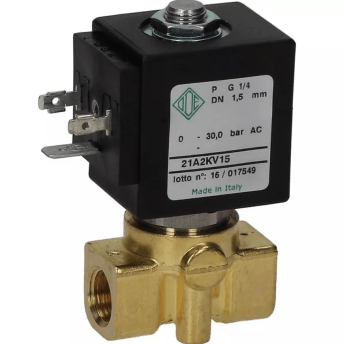 Horeca Parts - Elektrozawór 2-drożny 230V 8W, otwór ø2 mm, temp. -40°C do +180°C