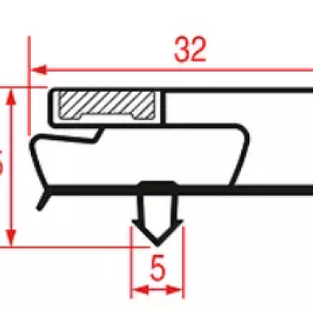 Horeca Parts - EDESA - uszczelka 473x593mm do TP-6-200-30D - Szafa neutralna chłodzona Fagor (5975085)